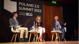 Michał Wszoła podczas Poland Summit