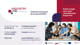 Trwa rekrutacja do akceleratora Industry Lab: granty do 400 tys. zł i szansa na współpracę z liderami branż