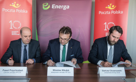 Poczta Polska podejmuje współpracę z firmą Energa w celu rozwoju elektromobilności