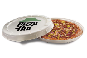 Pizza Hut testuje okrągłe pudełka. W środku pizza z bezmięsną kiełbasą