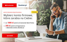 Zyskaj nawet 3250 zł w ramach promocji konta firmowego w Santander Bank Polska