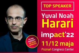 Yuval Harari wystąpi pierwszy raz na żywo w Polsce podczas Impact’22