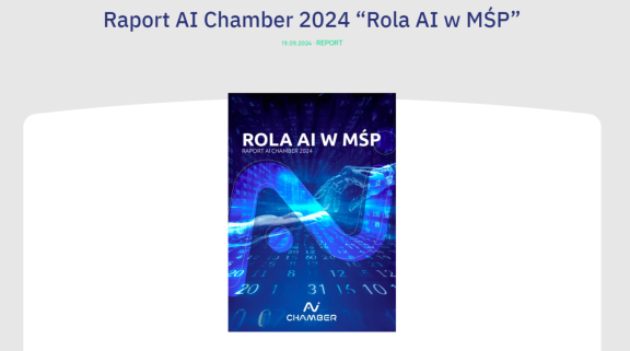 Nowy raport AI Chamber: już 90% MŚP stosuje sztuczną inteligencję. Tylko 4% obawia się AI