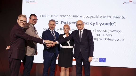 Ponad 65 mln zł z KPO na cyfryzację. BGK podpisał umowy z Białymstokiem, Lublinem i Bolesławcem