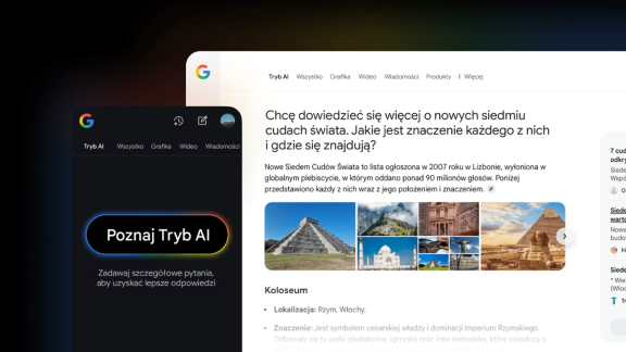 Sztuczna Inteligencja w Google dostępna nad Wisłą. Tryb AI debiutuje w 36 nowych językach