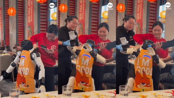 Humanoidalny robot wpadł w taneczny szał w restauracji. Pracownicy musieli go obezwładnić