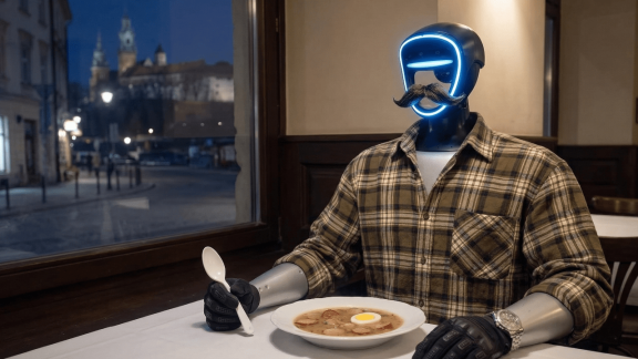 Edward Warchocki, czyli pierwszy robot z wąsami