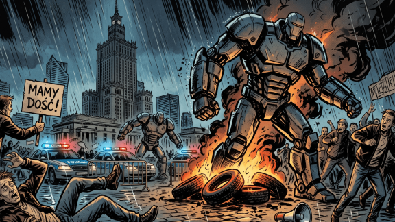 Zaczęło się! Roboty zabierają nam protesty i demonstracje!