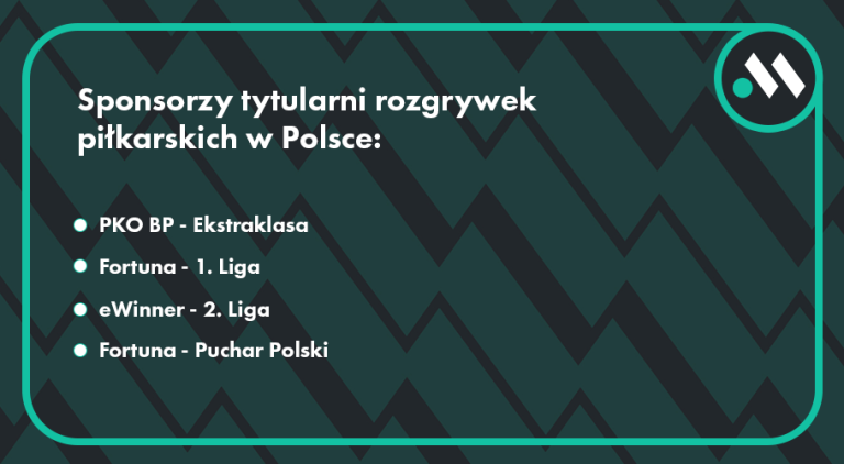 Sponsorzy tytularni rozgrywek piłkarskich w Polsce