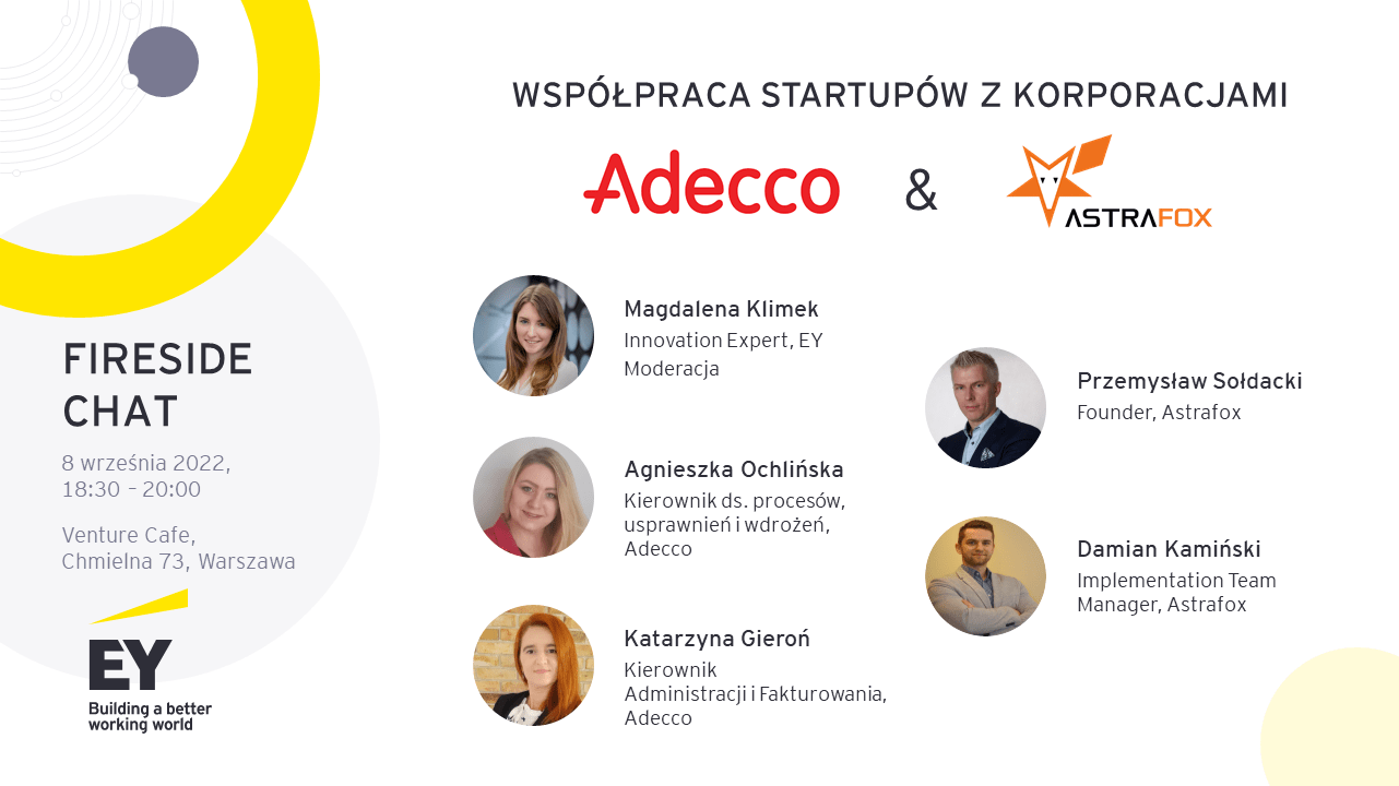 Jak współpracować z korporacjami? Weź udział w pierwszym wydarzeniu z serii Fireside chat już 8 września!