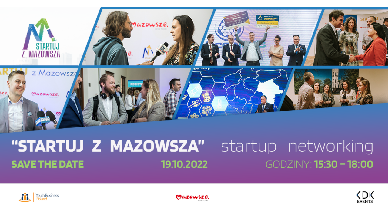 Networking w startupowym środowisku. Zapraszamy na finał konkursu Startuj z Mazowsza