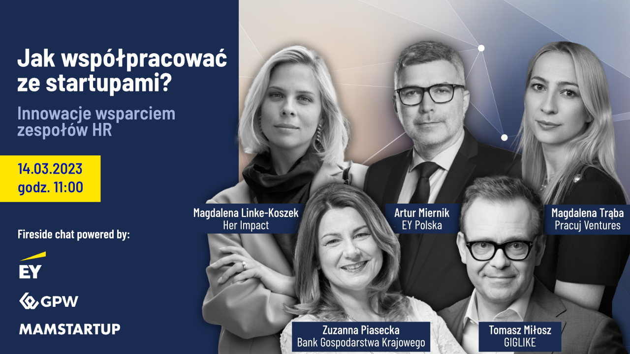 Innowacje wsparciem zespołów HR. 14 marca odbędzie się kolejny Fireside chat. Zapraszamy!