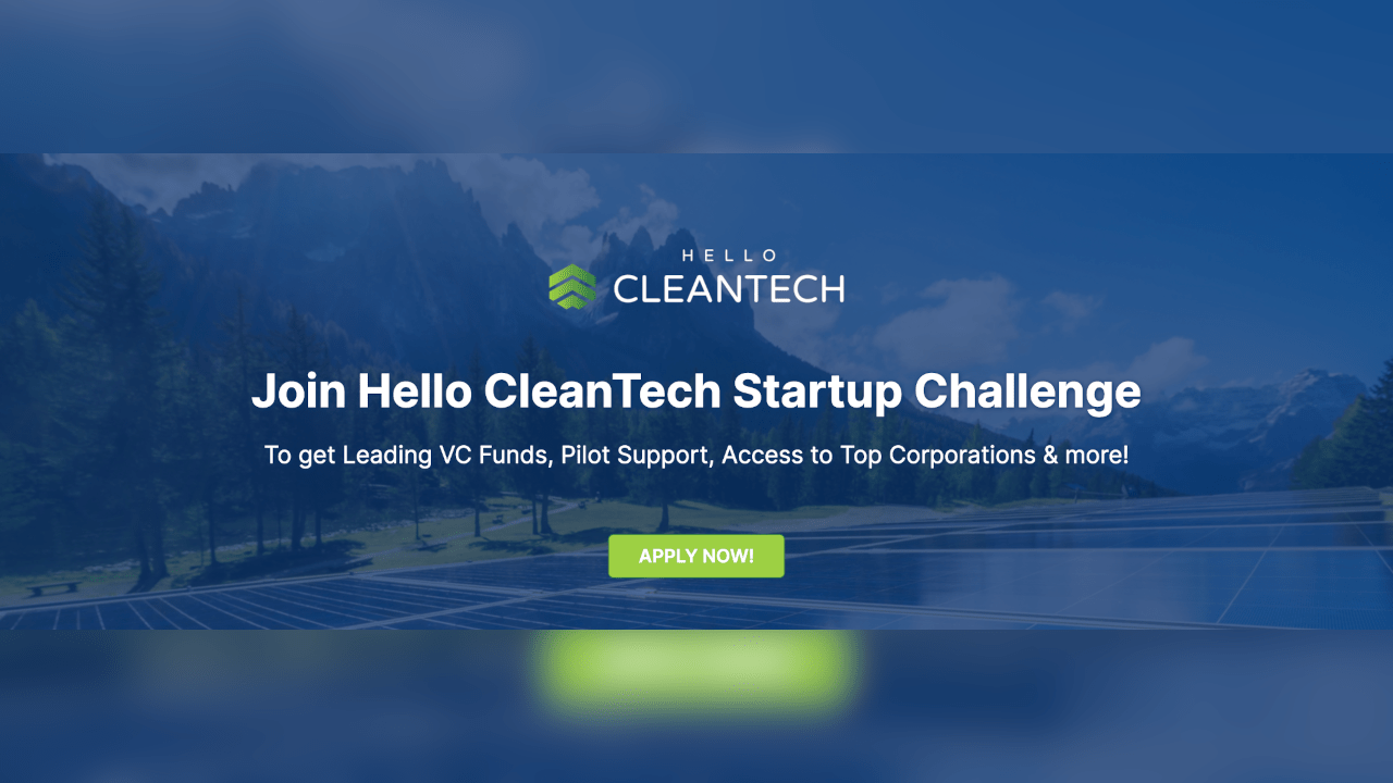 Vestbee uruchamia Hello CleanTech – program wspierający startupy z branży cleantech. Nabór trwa