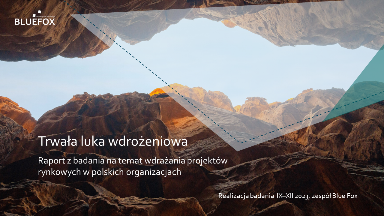 Trwała luka wdrożeniowa w polskich organizacjach: Blue Fox przedstawia wyniki badania na temat skuteczności wdrażania projektów rynkowych