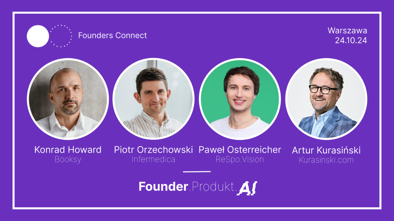 Founders Connect 3: Founder. Produkt. AI. – wydarzenie dla założycieli startupów już 24 października