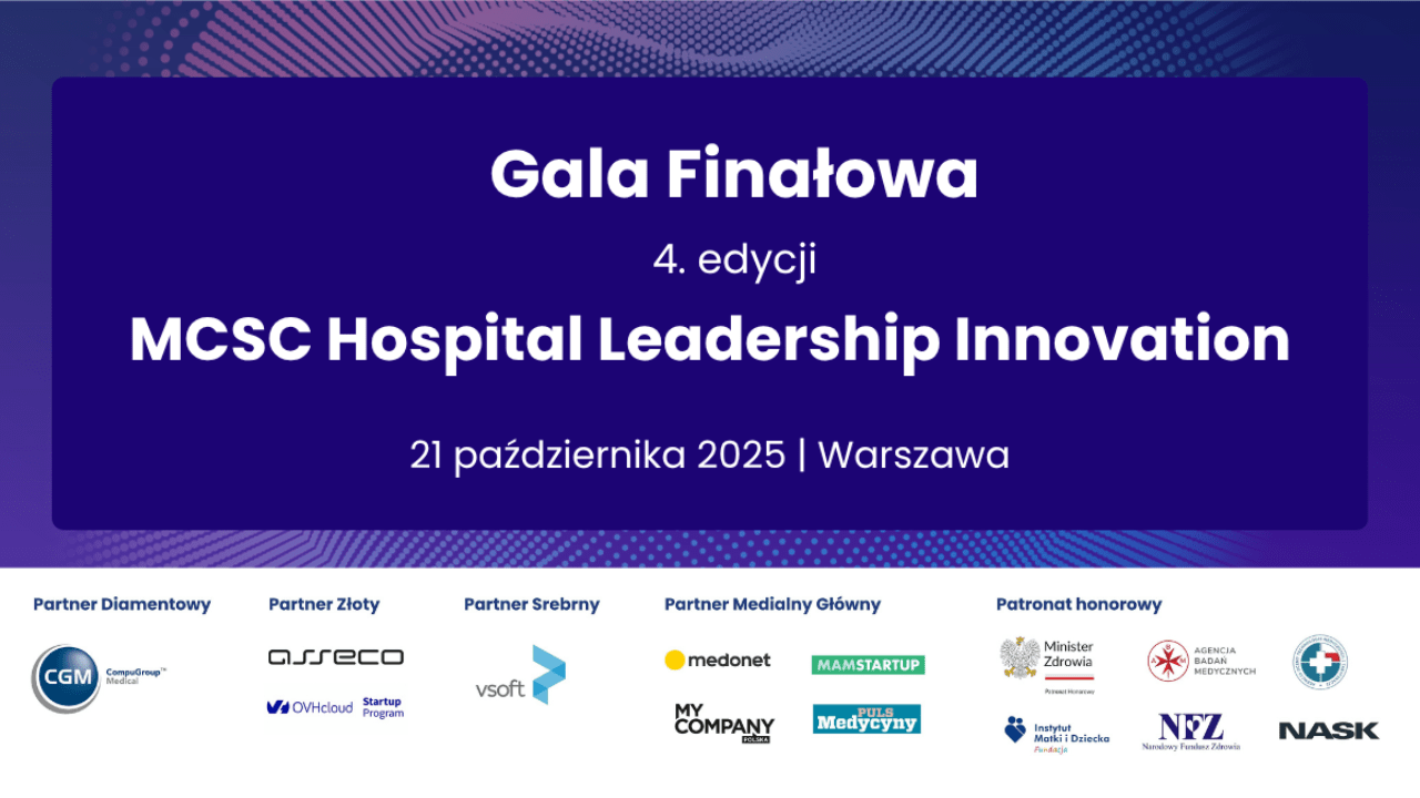 Gala finałowa 4. edycji MCSC Hospital Leadership Innovation – bądź z nami!