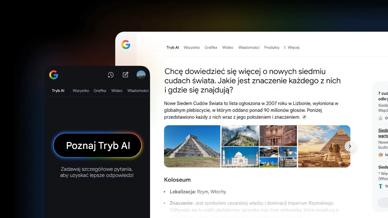 Sztuczna Inteligencja w Google dostępna nad Wisłą. Tryb AI debiutuje w 36 nowych językach